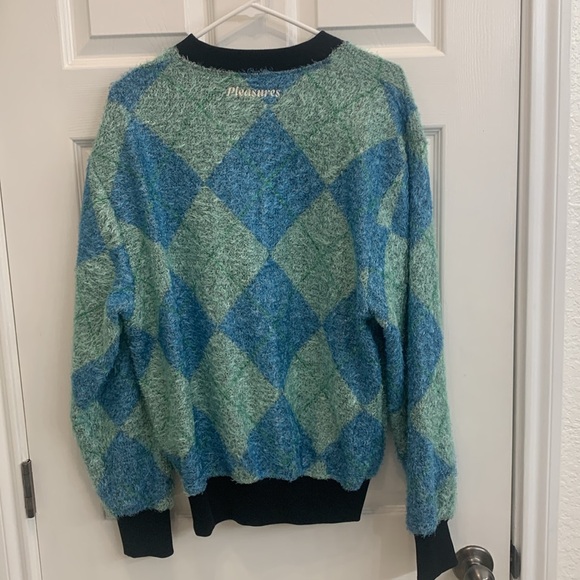 Pleasures Rev Cardigan aqua men’s medium - Picture 6 of 6